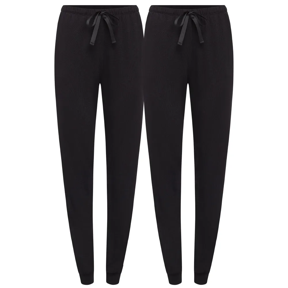 2 Pack Lightweight Hacci Jogger Pajama Pants