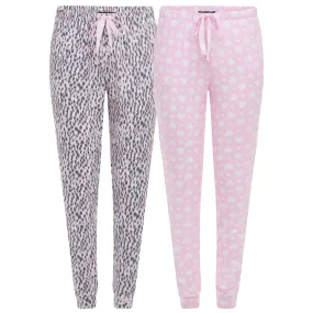 2 Pack Lightweight Hacci Jogger Pajama Pants