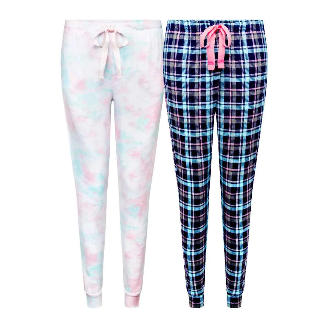 2 Pack Lightweight Hacci Jogger Pajama Pants
