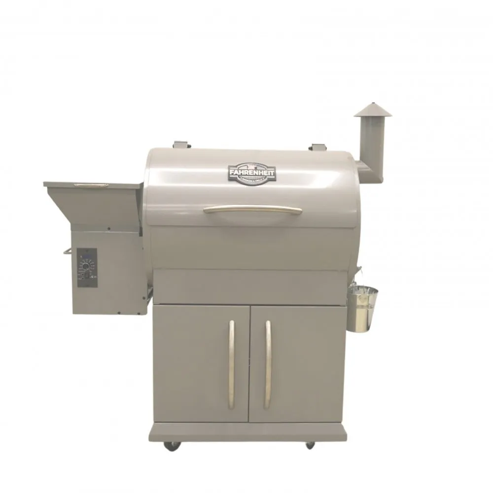 300 Fahrenheit - Medium Pellet Smoker (Silver)