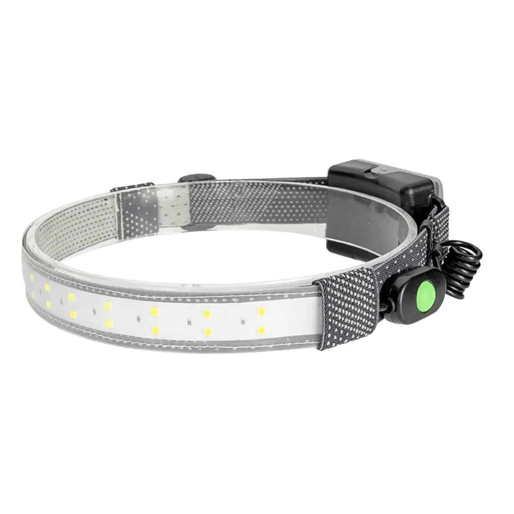 350 LM Portable Outdoor Fishing Headlamp Light And Soft Riding Headband Lamp Waterproof Emergency Flashlight
