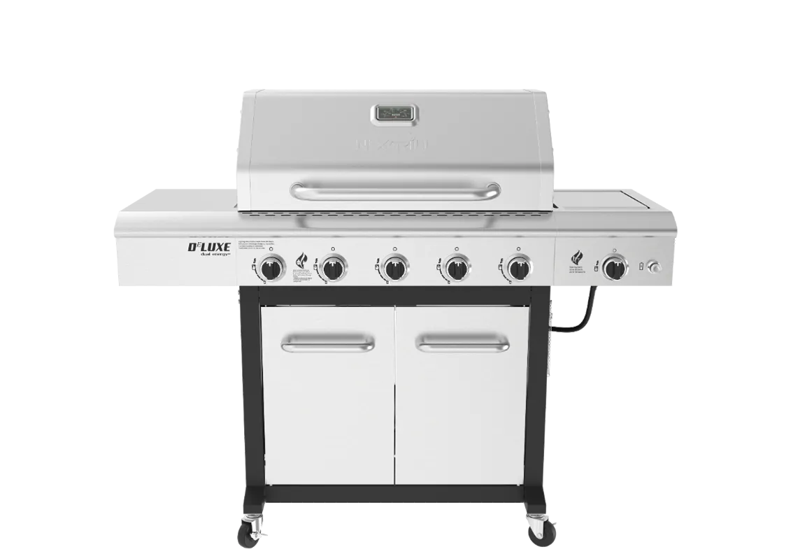 5-Burner Gas Grill with Searing Side Burner