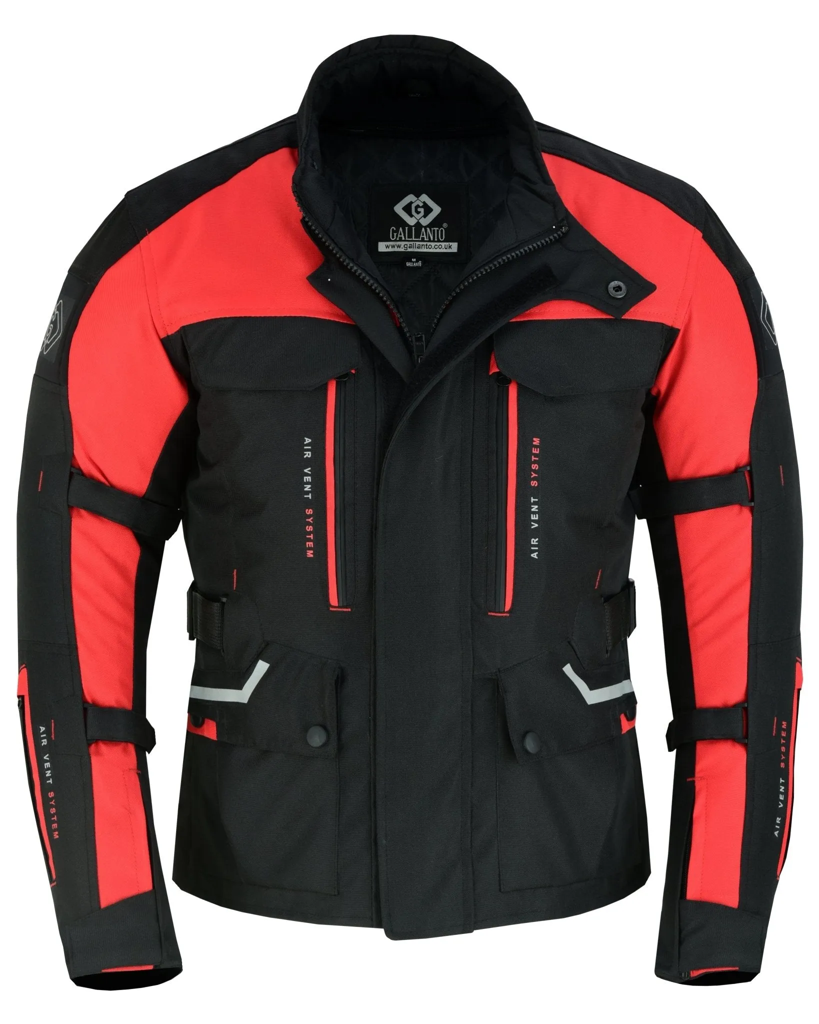Black & Orange Biker Textile Long Motorcycle Jacket Biker CE Armours