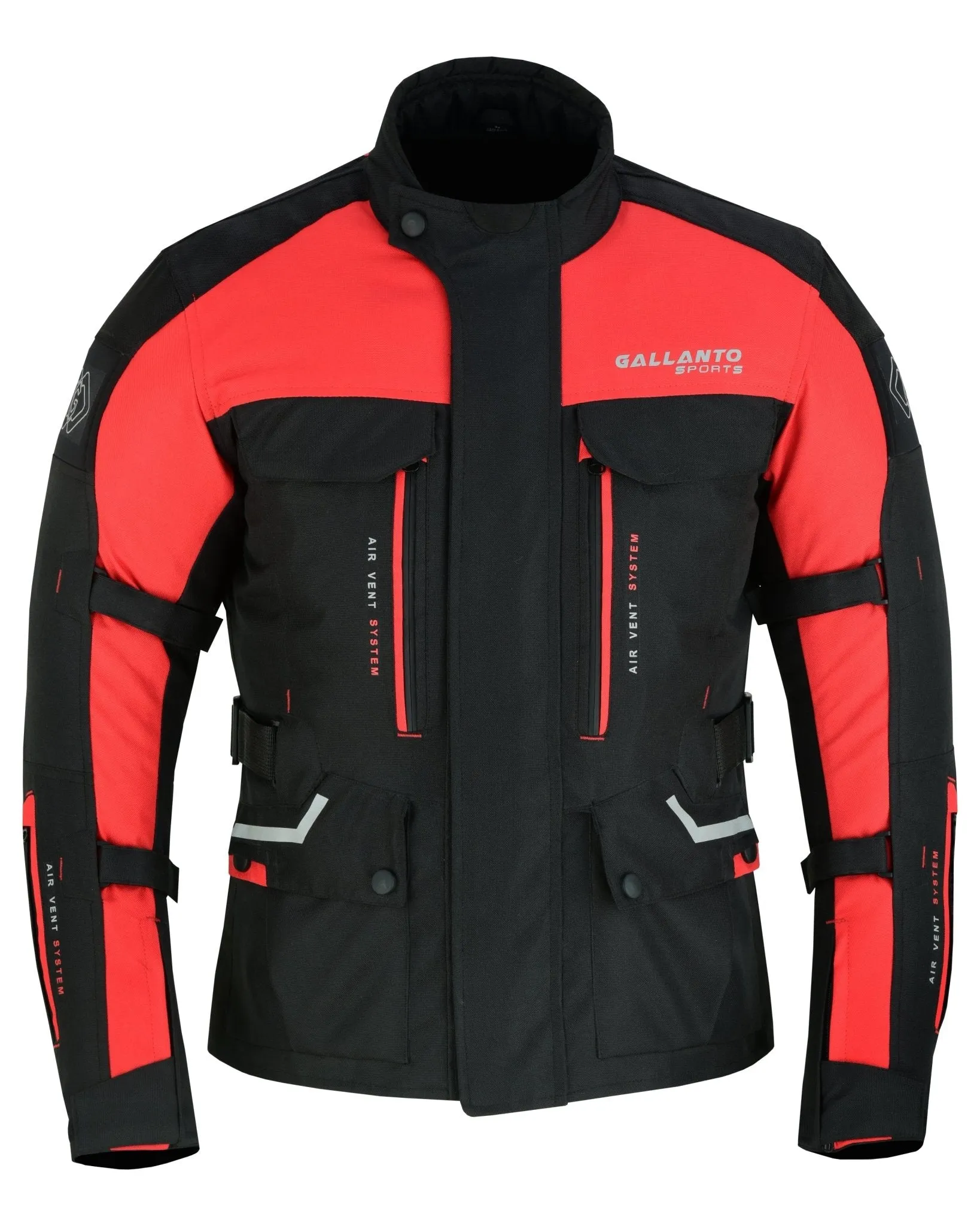 Black & Orange Biker Textile Long Motorcycle Jacket Biker CE Armours