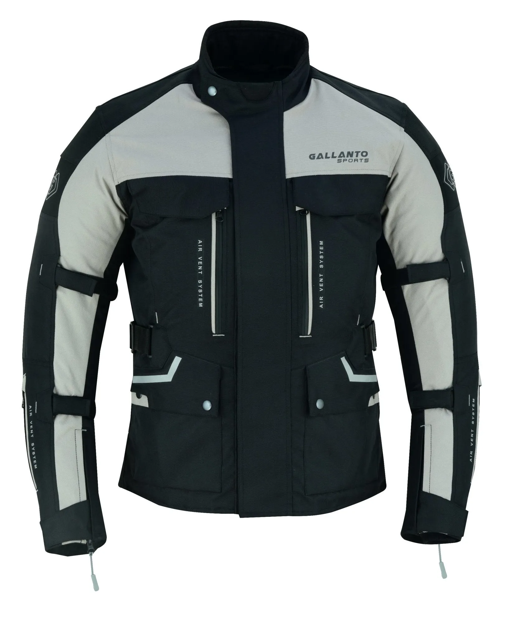 Black & Orange Biker Textile Long Motorcycle Jacket Biker CE Armours
