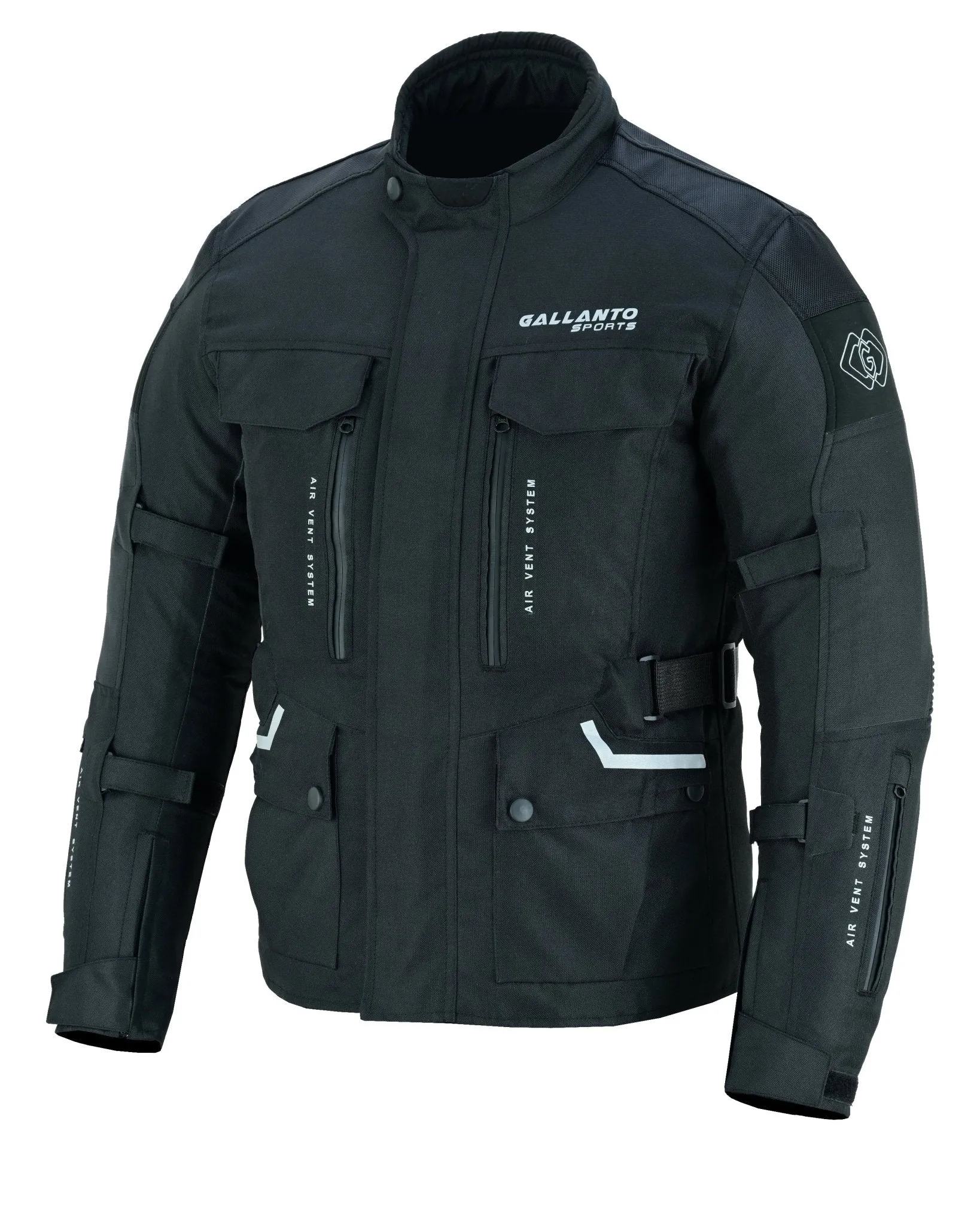 Black & Orange Biker Textile Long Motorcycle Jacket Biker CE Armours