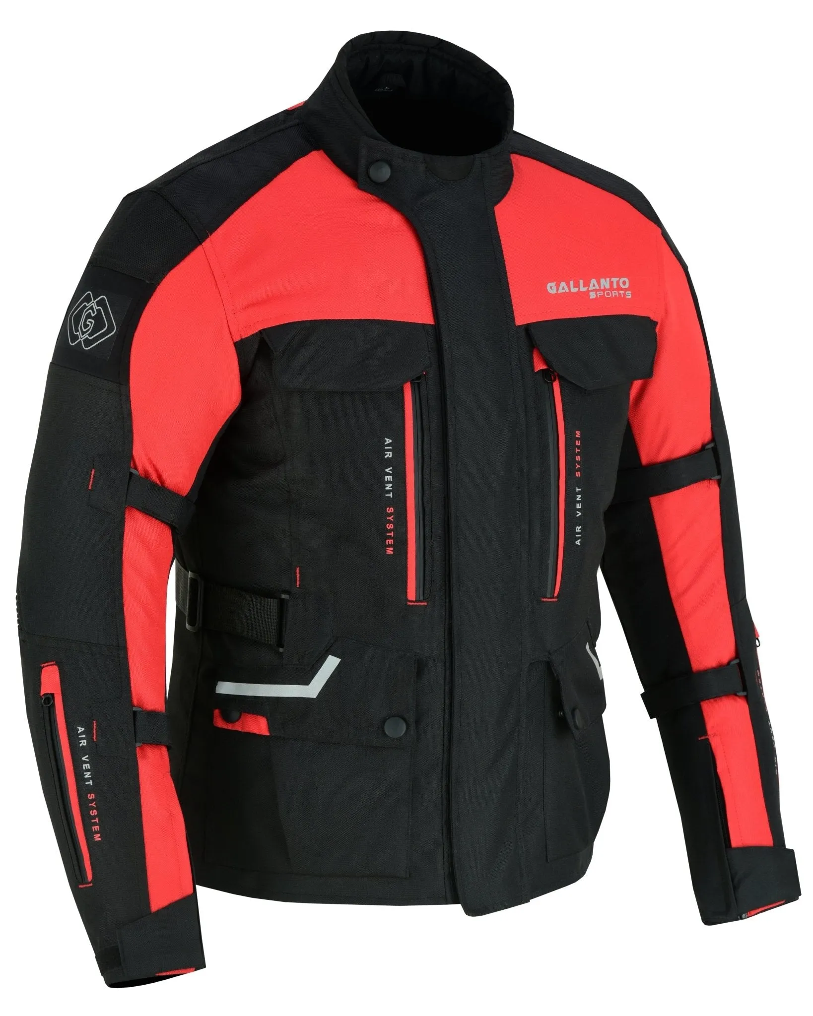 Black & Orange Biker Textile Long Motorcycle Jacket Biker CE Armours