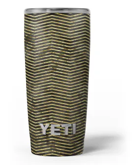 Black and Gold Watercolor Chevron - Skin Decal Vinyl Wrap Kit