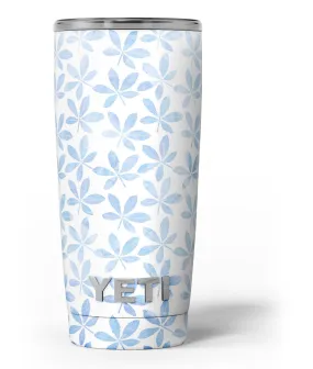 Blue Watercolor Leaves - Skin Decal Vinyl Wrap Kit compatible with the