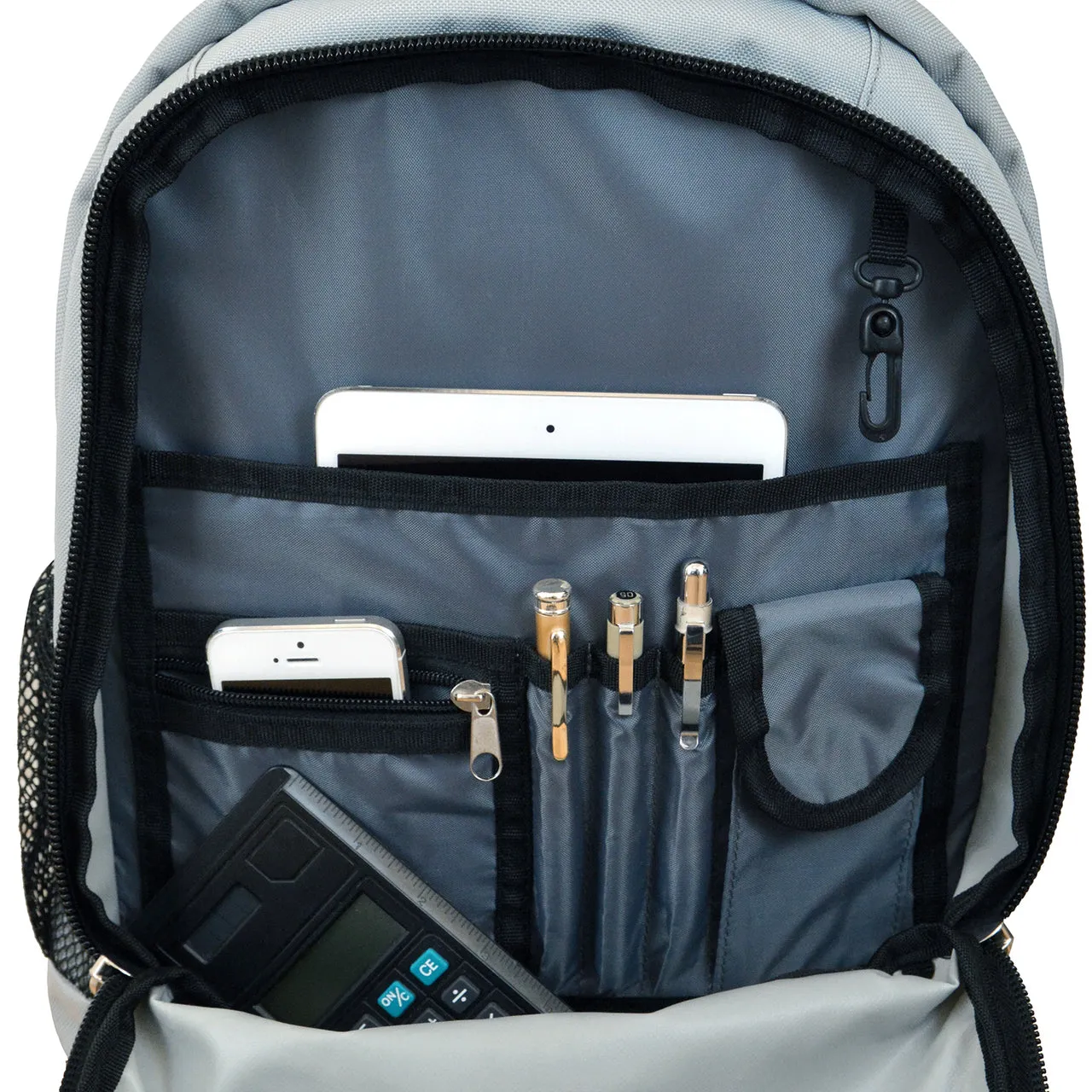 Colorado Avalanche Premium Wheeled Backpack in Grey