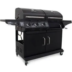 Combination Charcoal/Gas Grill    Side Burner, 36,000 BTU