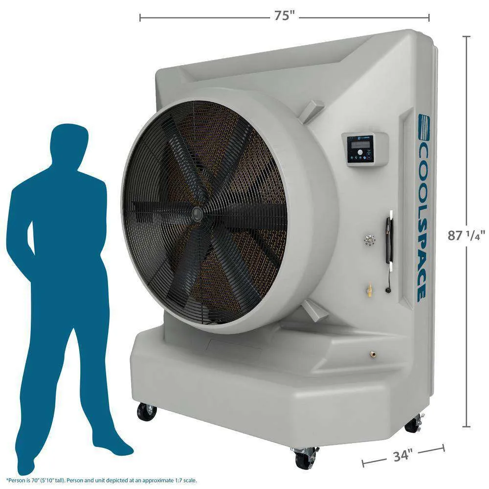 Cool-Space CS6-50-VD BLIZZARD-50 26485 CFM 6500 Sq. Ft. 12-Speed Portable Evaporative Cooler New