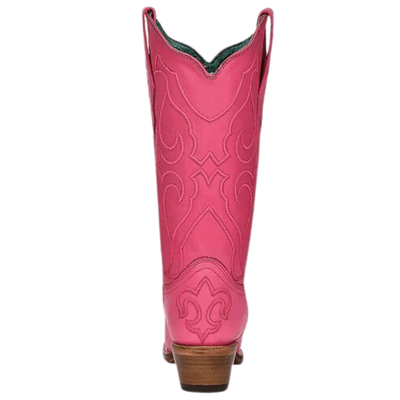 Corral Women's Fuchsia Embroidery Snip Toe Western Boots Z5138