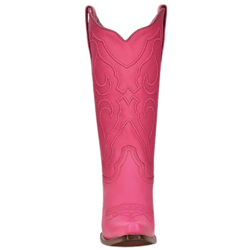 Corral Women's Fuchsia Embroidery Snip Toe Western Boots Z5138