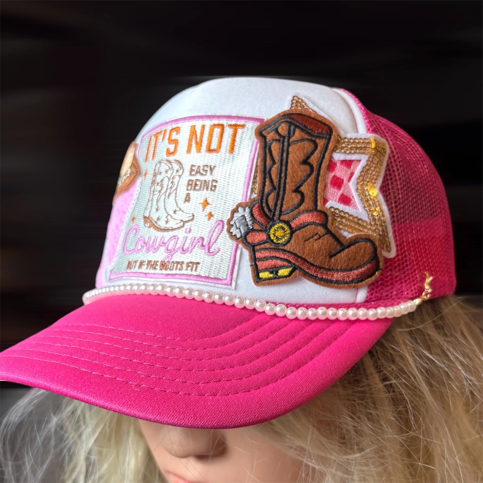 Cowgirl otto layered trucker hat