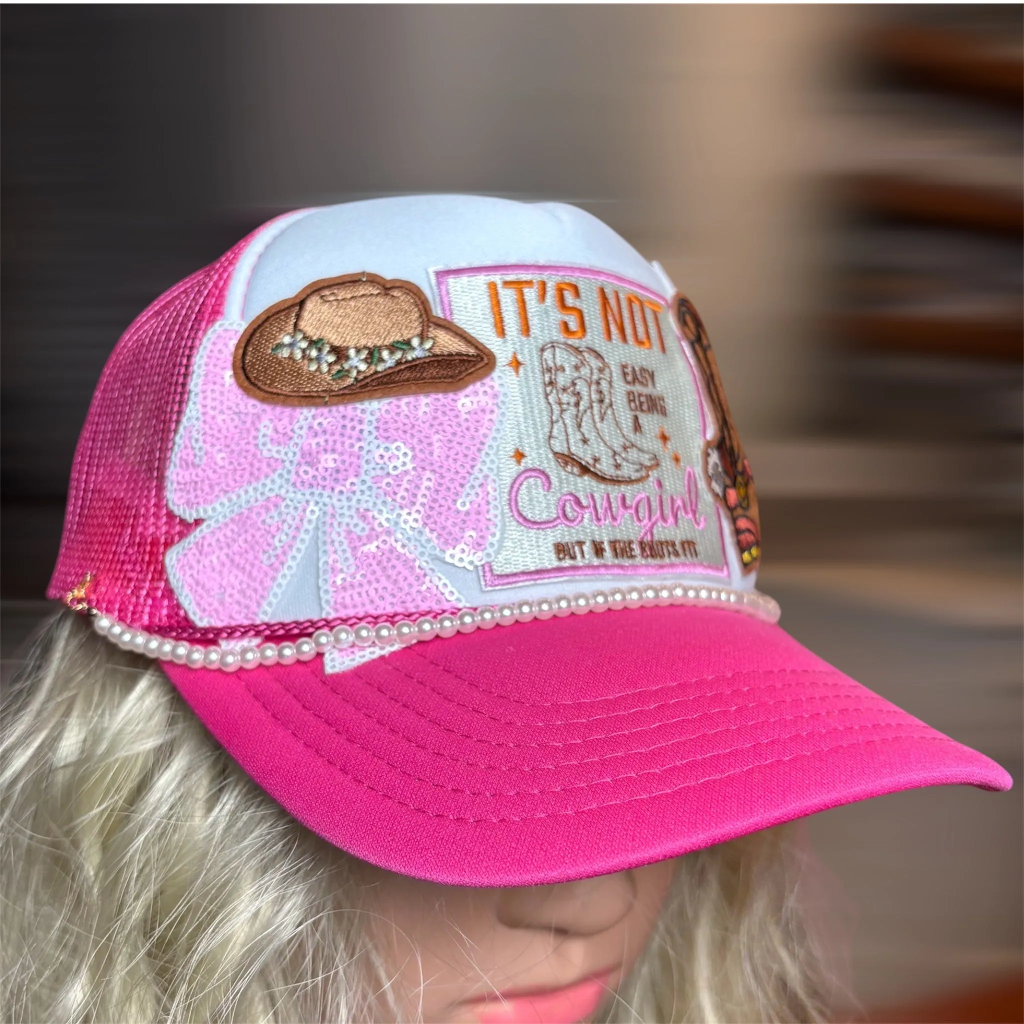 Cowgirl otto layered trucker hat