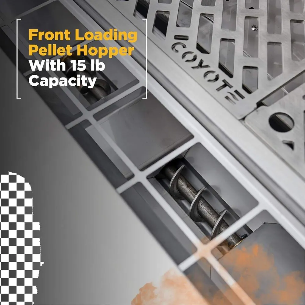 Coyote C1P36-FS Stainless Steel Freestanding 36" Pellet Grill