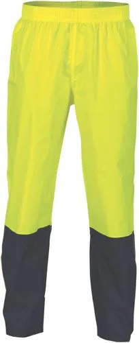 DNC 3878  Hi Vis Two Tone Lightweight Rain Pants