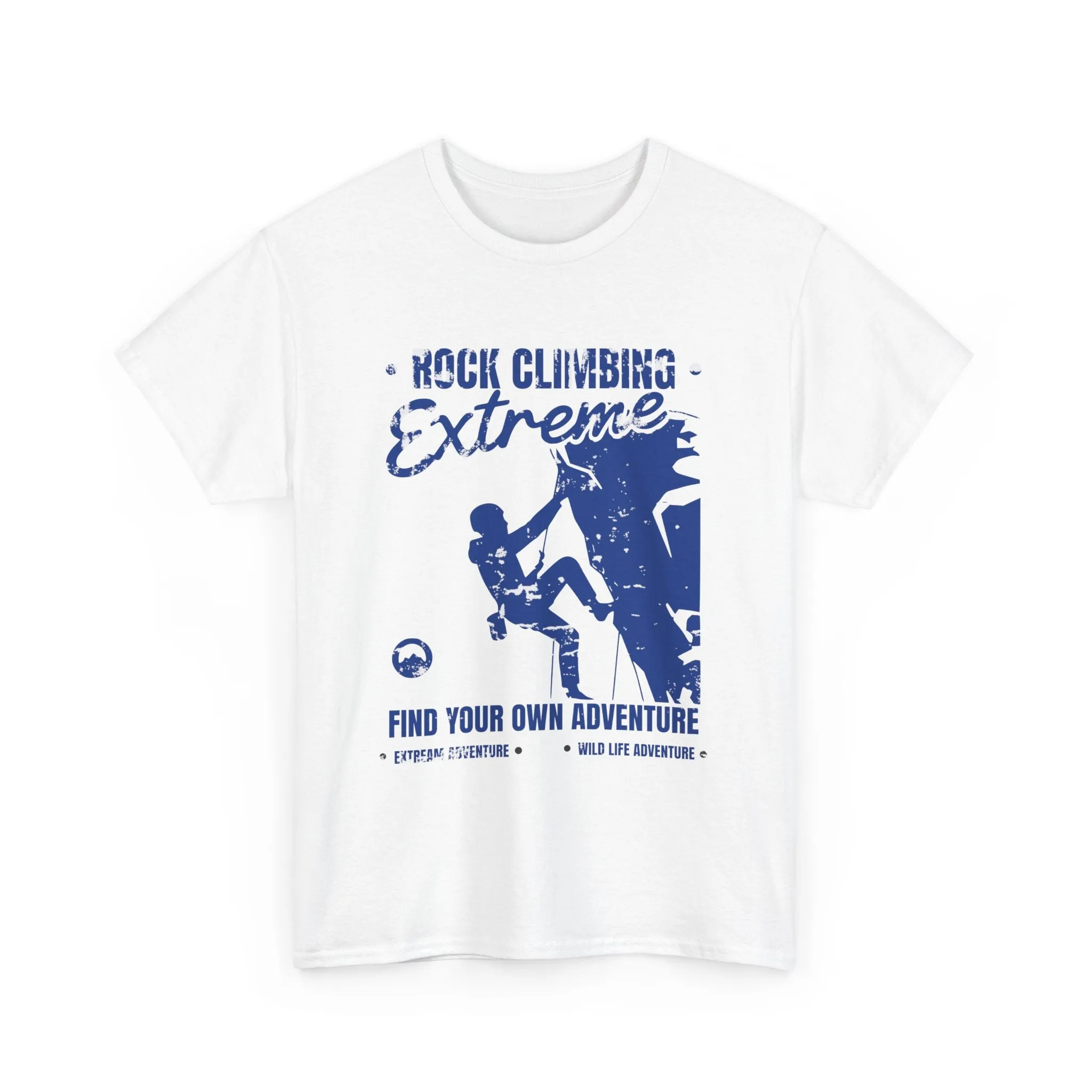 Extreme Rock Climbing Adventure Tee - Unisex Heavy Cotton Shirt