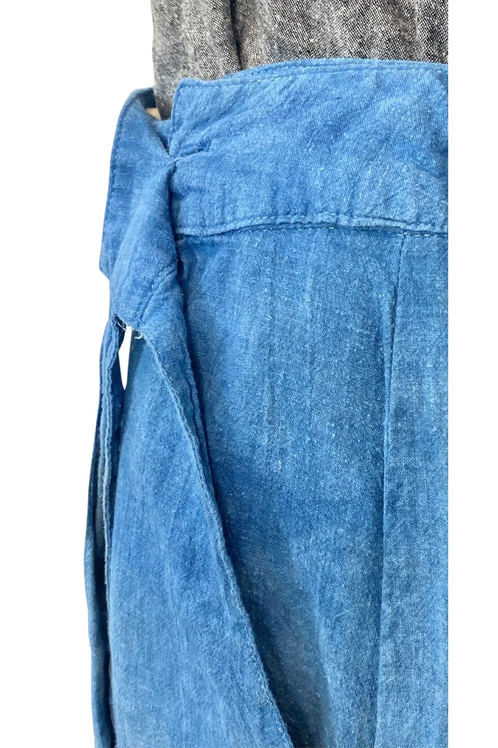 Flowy Lightweight Ida Pants in Blue | Organic Cotton and Hemp