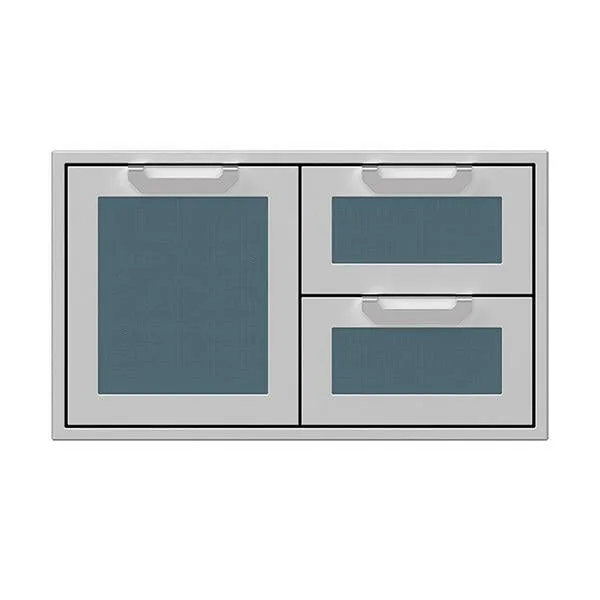 Hestan 36" Double Combo Storage Door/Drawers, Marquise Panels