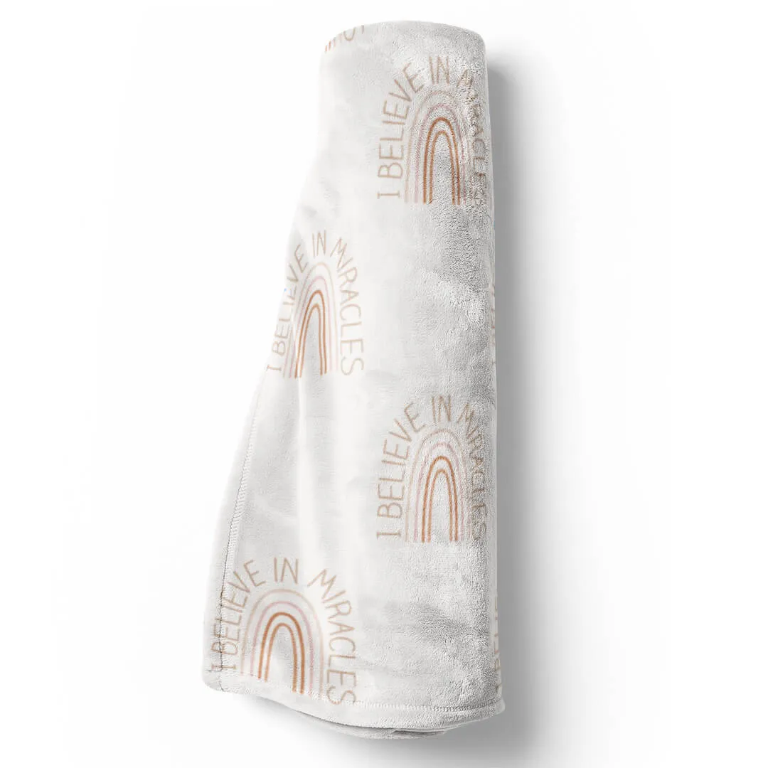 I Believe In Miracles Blanket | Cream