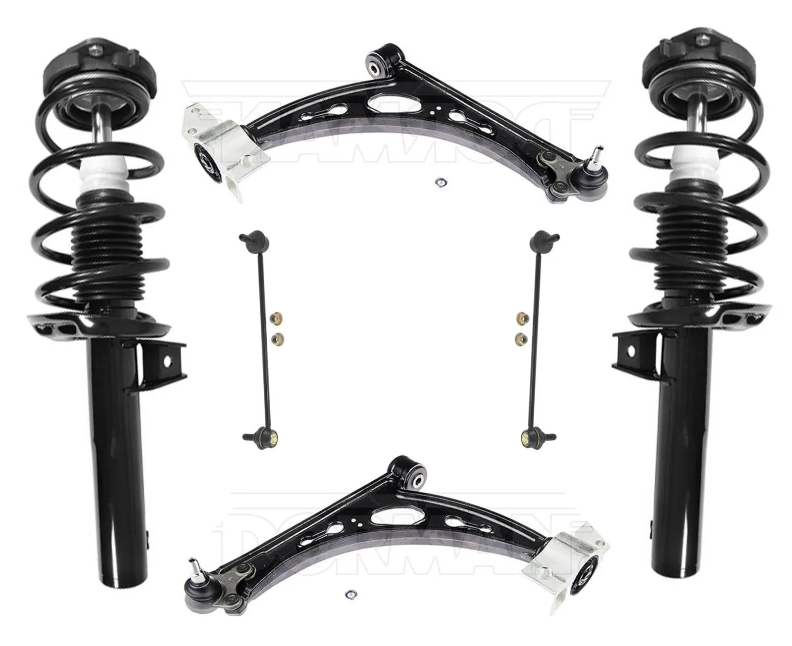 Improved Cast Iron Lower Control Arms With Ball Joints For 06-09 Audi A3