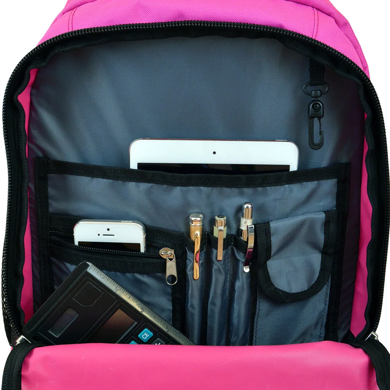 Iowa Premium Wheeled Backpack in Pink