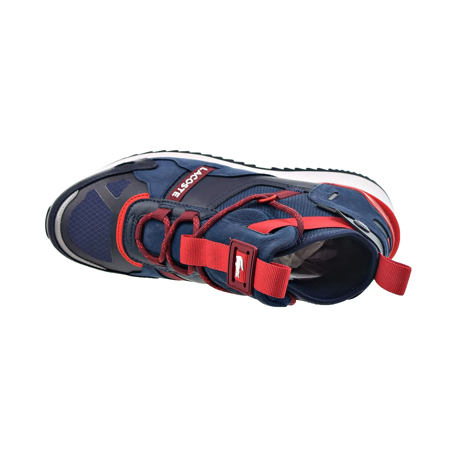 Lacoste Run Breaker 0521 1 SMA Men's Shoes Navy Blue-Rouge