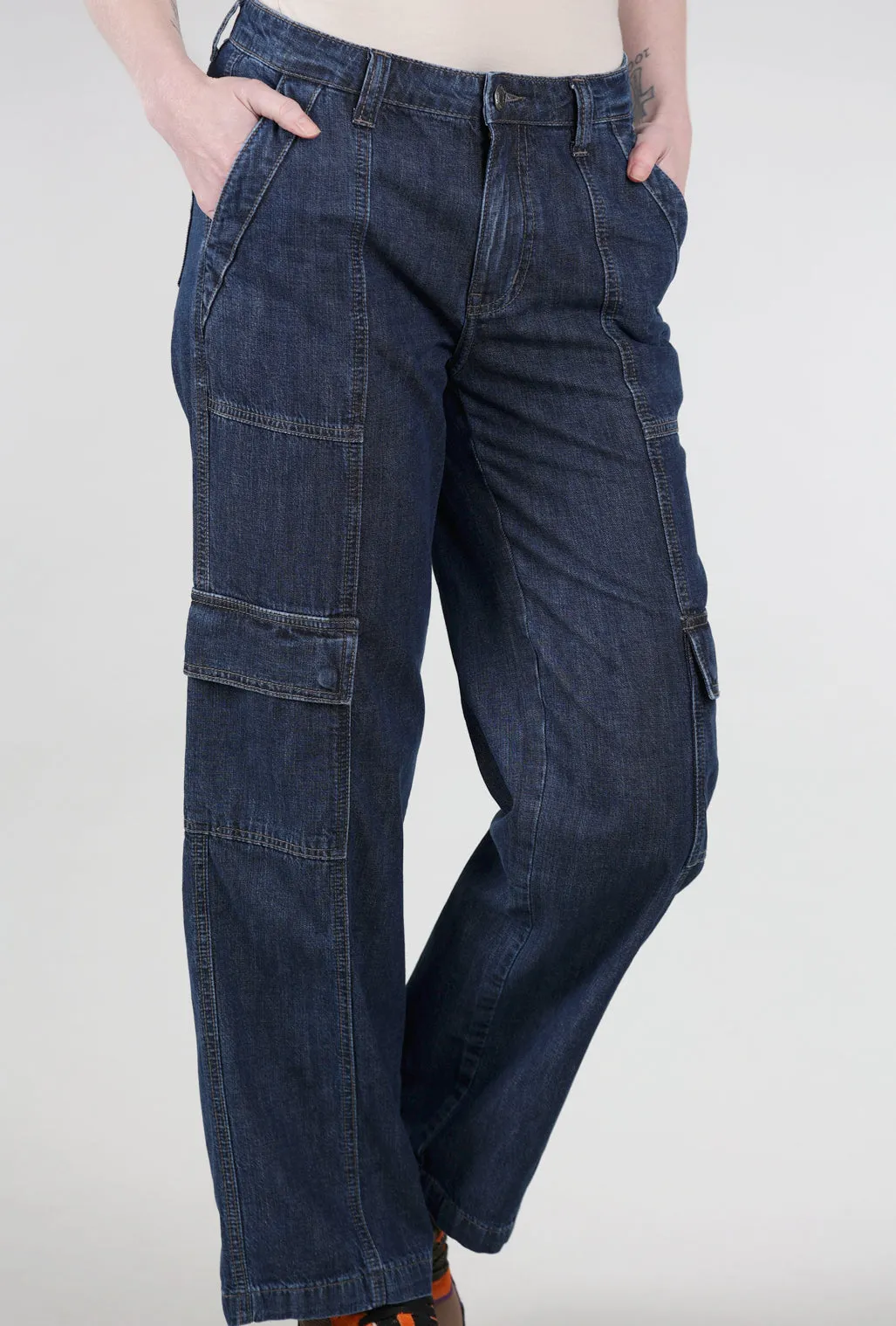 Lightweight Cargo Denim, Elysian Blue