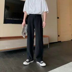 Lightweight Wide-leg Pleated Pants