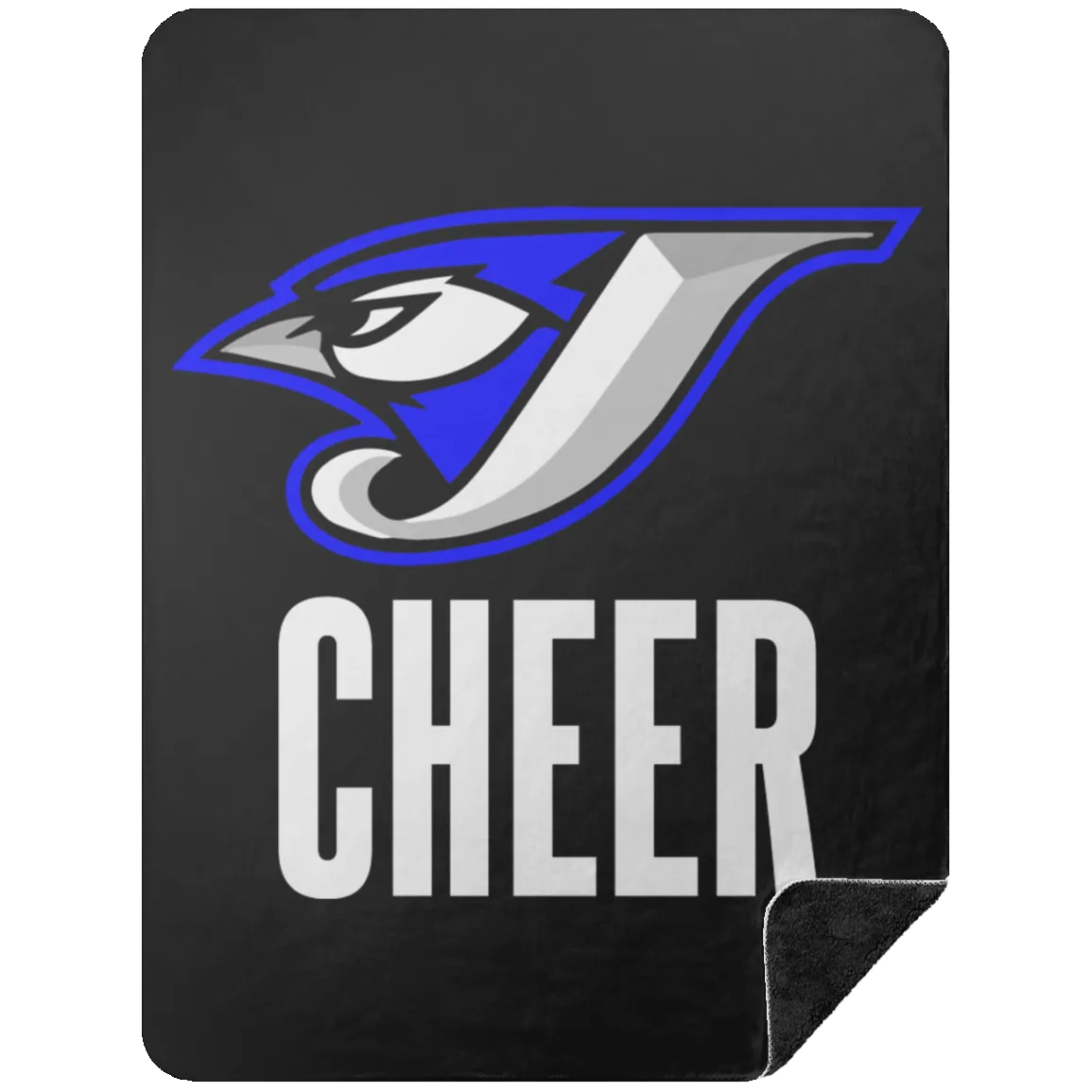Logo Cheer BSHL Premium Black Sherpa Blanket 60x80