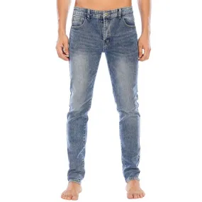 Men's Jeans Straight Pants Casual Skinny Long Mid Waisted Jeans