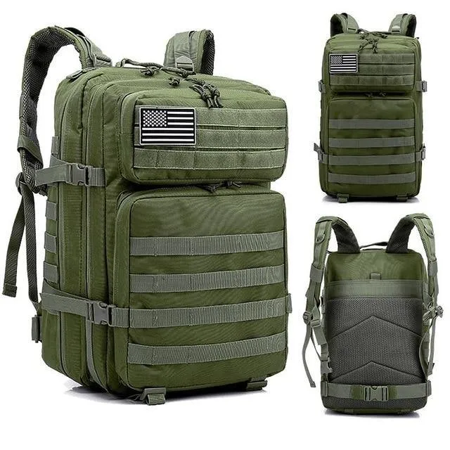 Men/Women Hiking Trekking Backpack 50L Military Tactical Army Waterproof  Bag