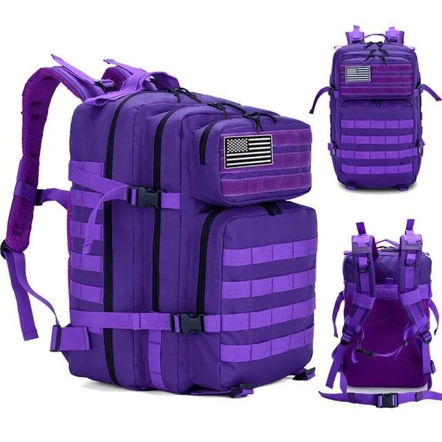 Men/Women Hiking Trekking Backpack 50L Military Tactical Army Waterproof  Bag