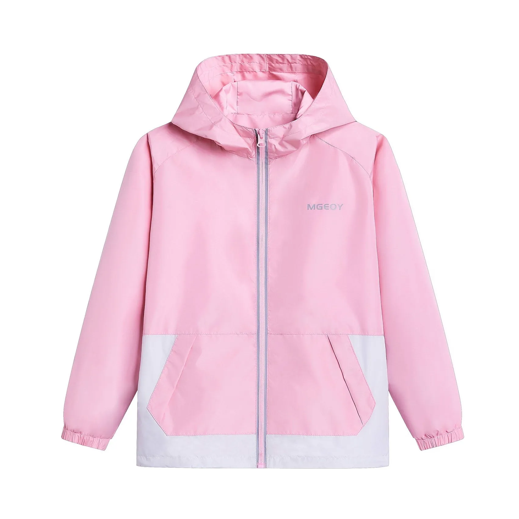 MGEOY Boys Girls Hooded Rain Jackets Waterproof Rain coats Windbreaker for Kids Lightweight Jackets