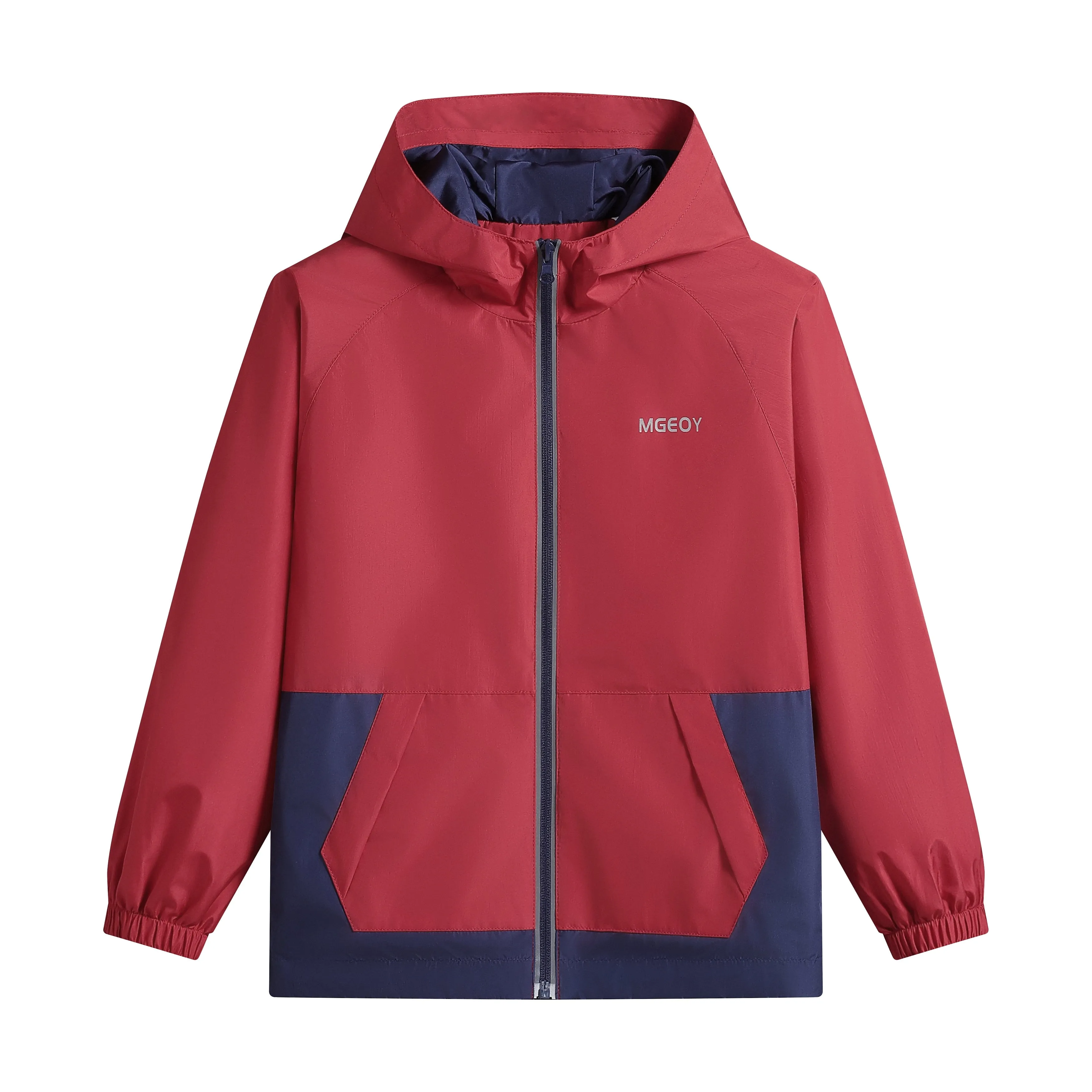 MGEOY Boys Girls Hooded Rain Jackets Waterproof Rain coats Windbreaker for Kids Lightweight Jackets