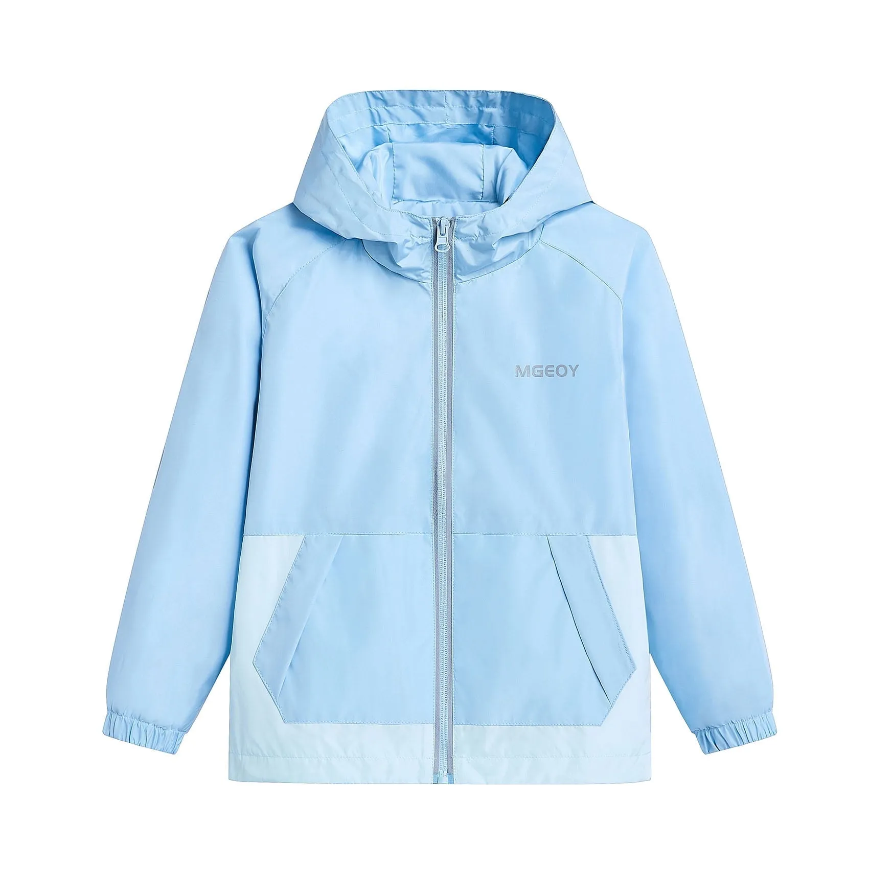 MGEOY Boys Girls Hooded Rain Jackets Waterproof Rain coats Windbreaker for Kids Lightweight Jackets