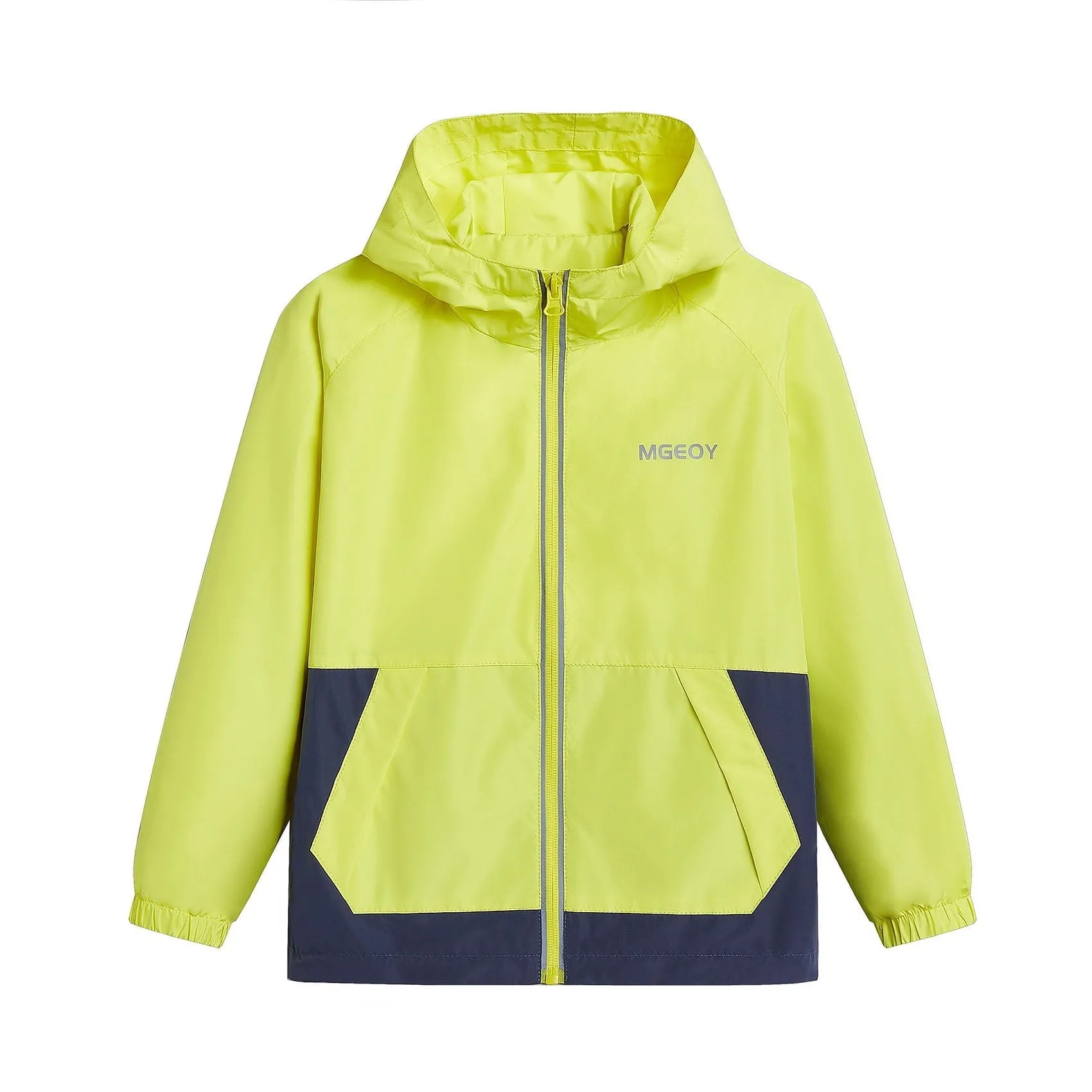 MGEOY Boys Girls Hooded Rain Jackets Waterproof Rain coats Windbreaker for Kids Lightweight Jackets