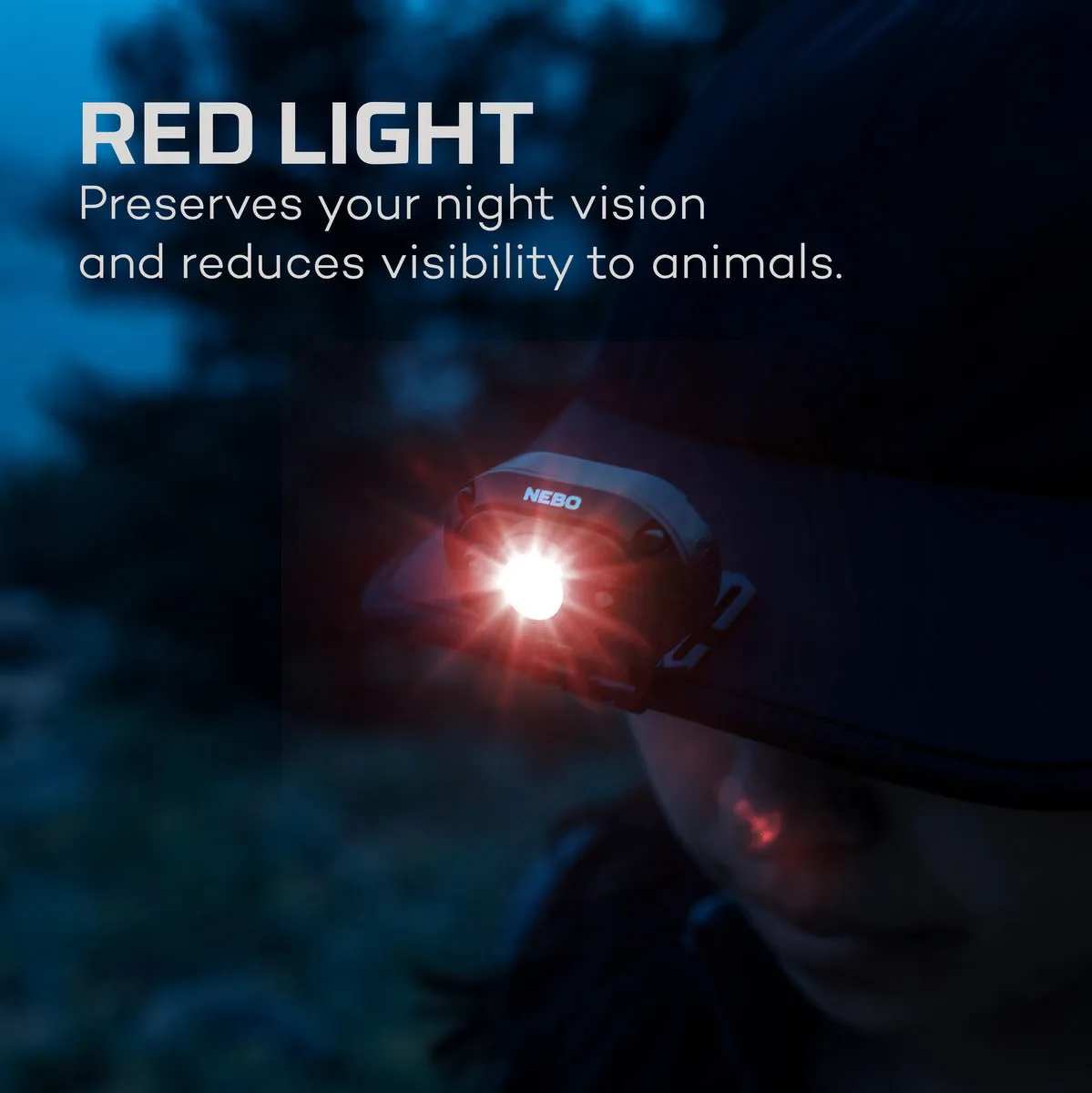 NEBO Mycro Red Headlamp and Cap Light