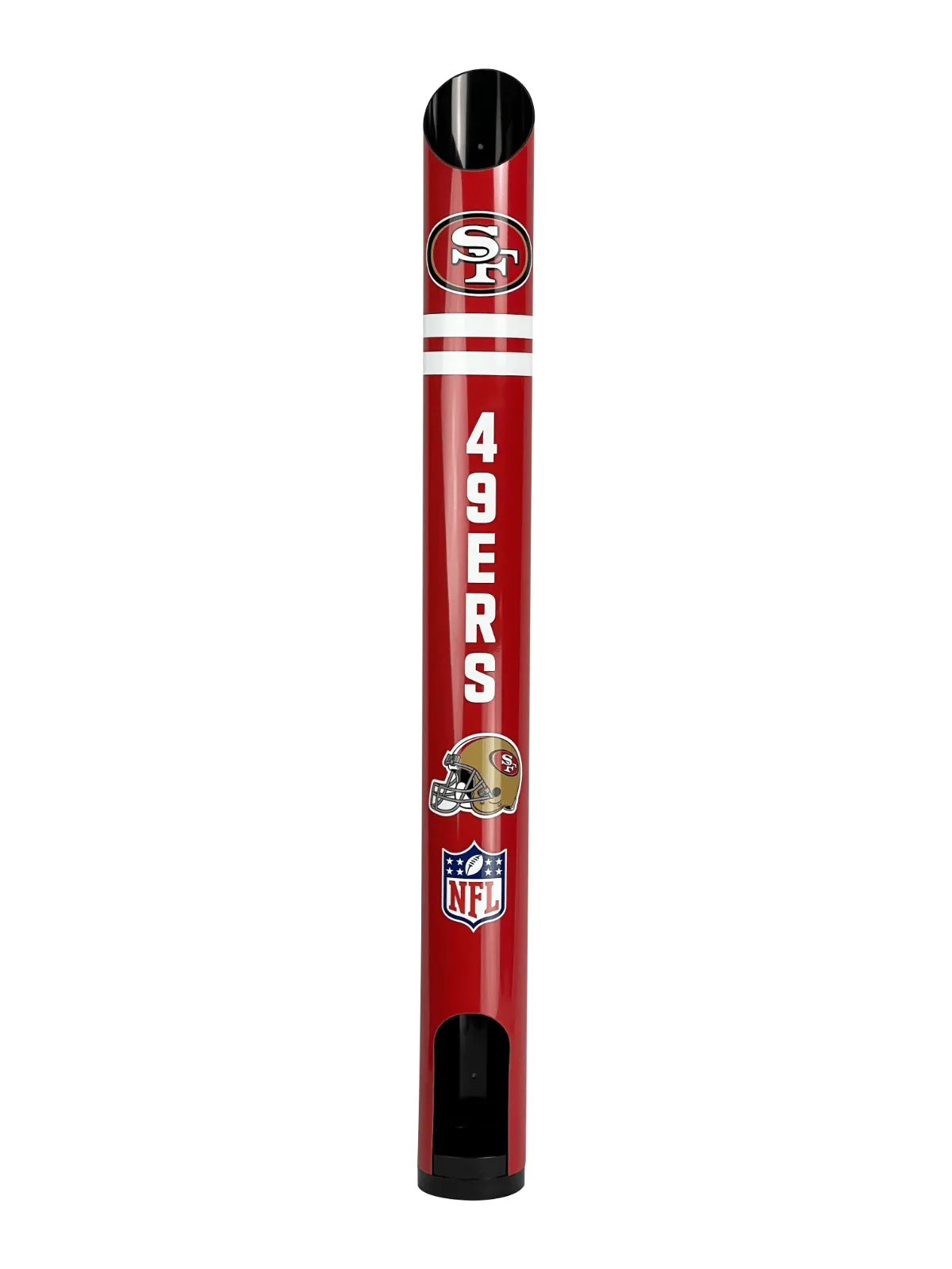 NFL Stubby Cooler Dispenser - San Francisco 49ers - Fits 8 Coolers - Wall Mount