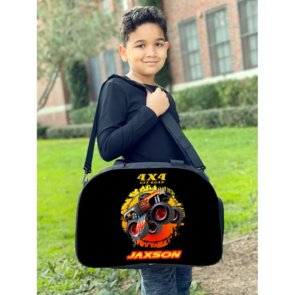 Personalized Full Color Backpacks / Lunch Bag / Duffel Bag - Monster Truck