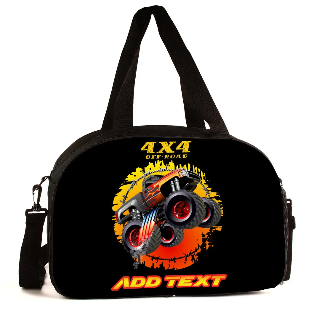Personalized Full Color Backpacks / Lunch Bag / Duffel Bag - Monster Truck