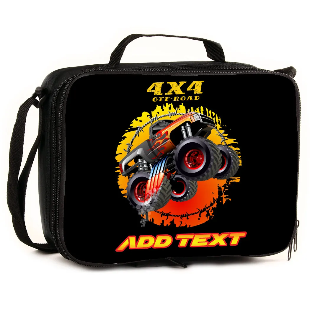 Personalized Full Color Backpacks / Lunch Bag / Duffel Bag - Monster Truck
