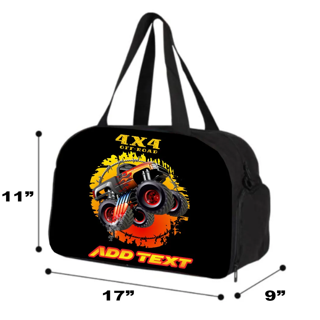 Personalized Full Color Backpacks / Lunch Bag / Duffel Bag - Monster Truck