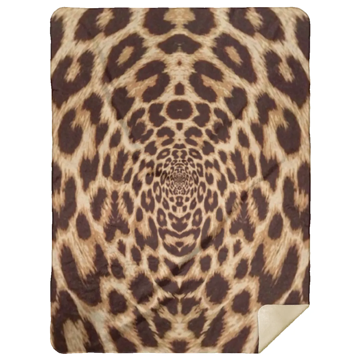 Recursia Contemplative Jaguar Sherpa Blanket 60X80