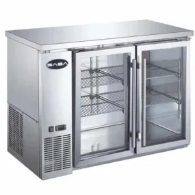 Saba - SBB-24-60GSS Commercial 60" Back Bar Cooler Refrigerator