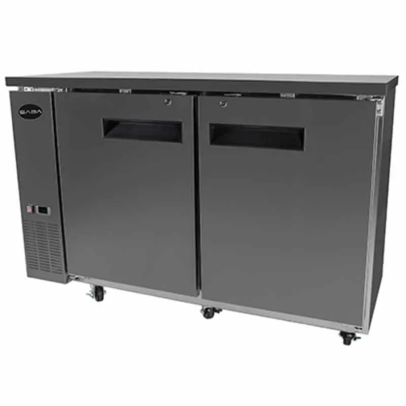 Saba - SBB-24-60SS Commercial 60" Back Bar Cooler Refrigerator