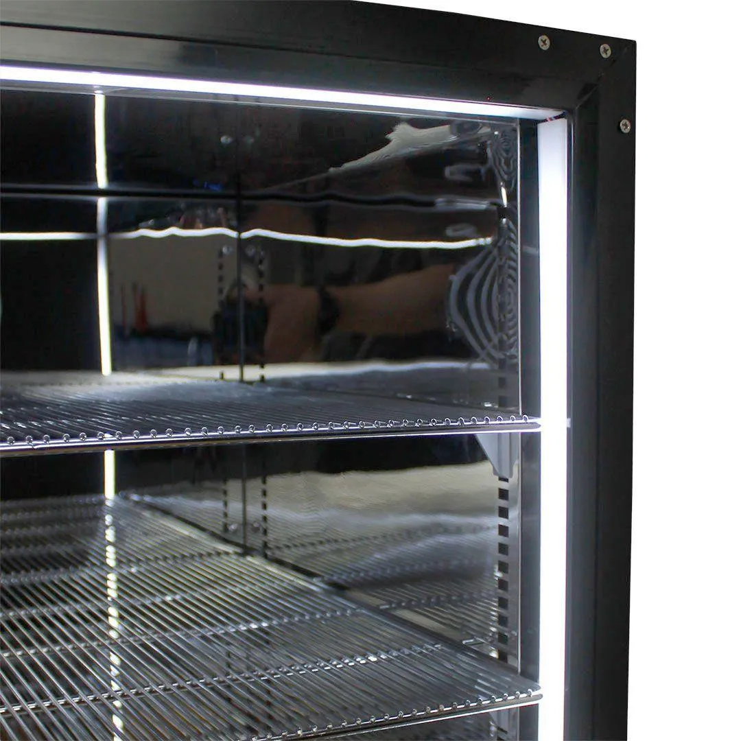 Schmick 164 Litre Single Heated Glass Door Stainless Steel Under Bench Bar Fridge - SK156-HD