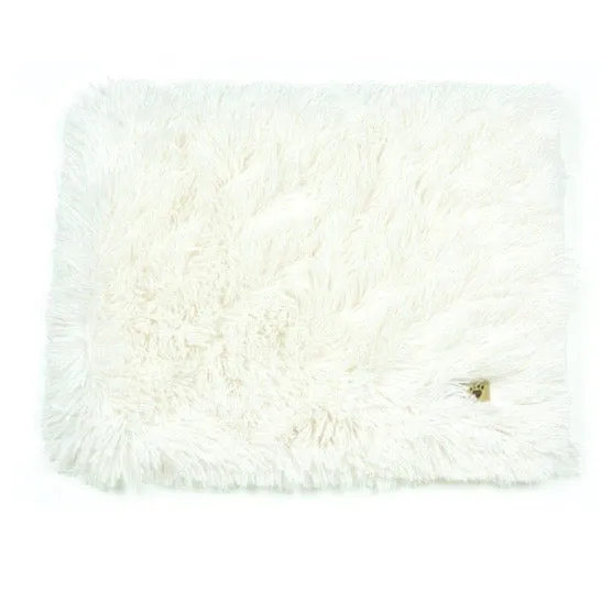 shag blanket - cream